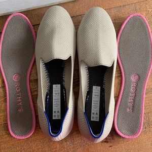 Rothys Linen double stitch loafers